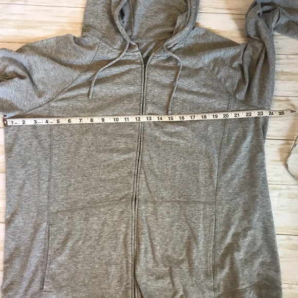 J. Jill Gray long sleeve zip up. Size XL with front pockets - Picture 3 of 4